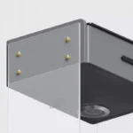 Smarter Nachttisch Braun mit 15W Wireless Charging, Fingerabdruckschloss, Bluetooth-Lautsprecher & LED – Bild 4