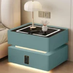 Intelligenter Nachttisch Grün mit Wireless Charging, LED-Beleuchtung, Nachtlichtsensor & Zahlenschloss – Bild 2