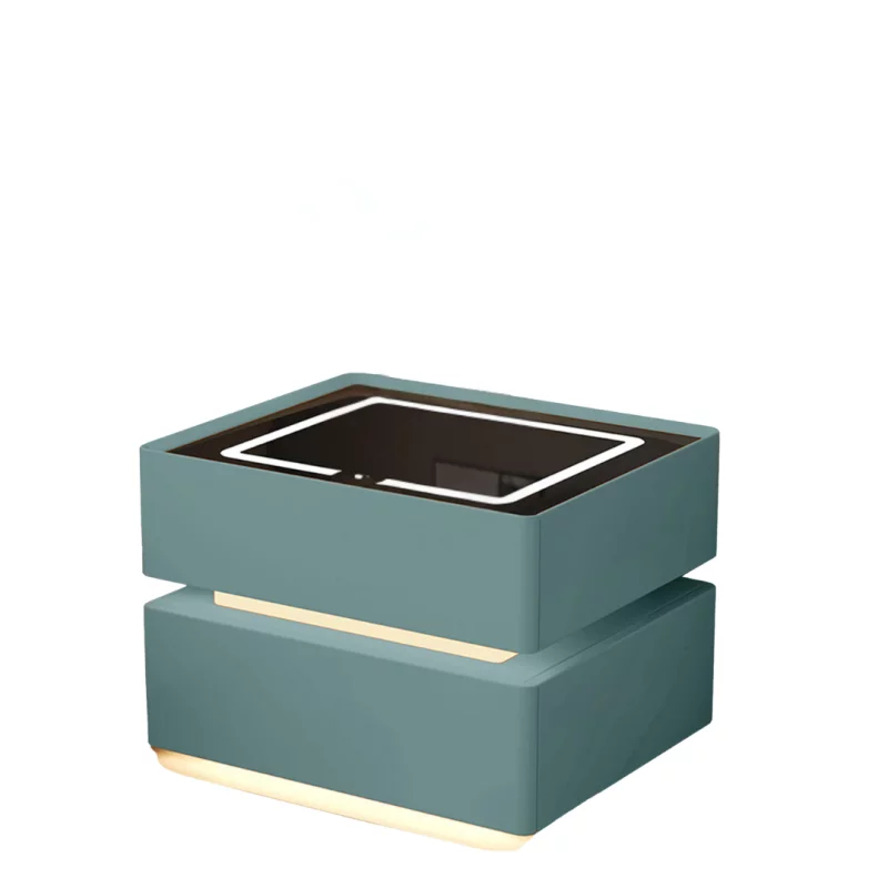 noptiera-inteligenta-cu-incarcare-wireless-iluminare-led-2-sertare-de-depozitare-verde-design-modern-din-sticla-si-lemn-4893__w800_h800_c.webp Intelligenter Nachttisch Grün mit Wireless Charging 15W, LED-Beleuchtung & 2 Schubladen – Modernes Glas- und Holzdesign – Bild 1